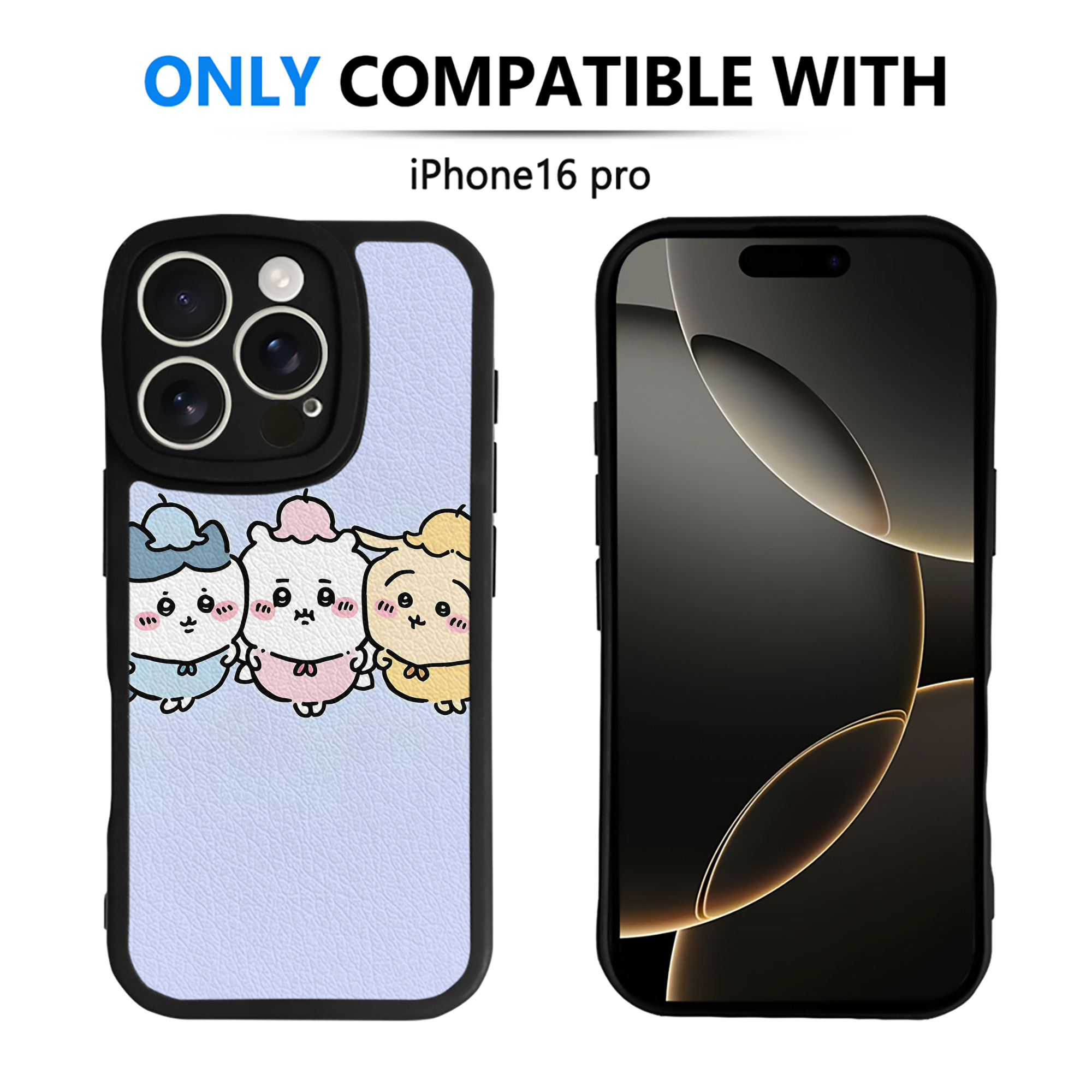 （画像用） ちいかわ Chii-kawa 【iPhone 16シリーズ対応】シリコンスマホケース（レザー調） 材質：シリコン